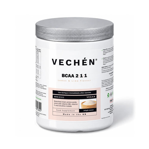 VECHÉN bcaa 211 lemon lime — front view on a white background