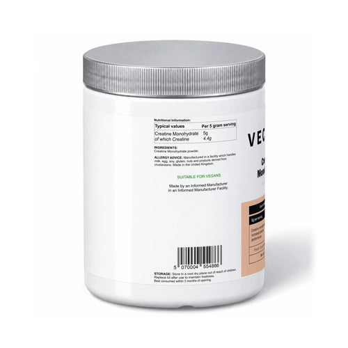 VECHÉN creatine monohydrate unflavoured — left side of packaging on a white background