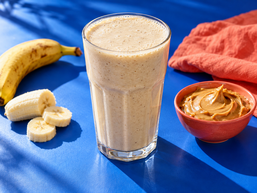 Banana and peanut butter shake