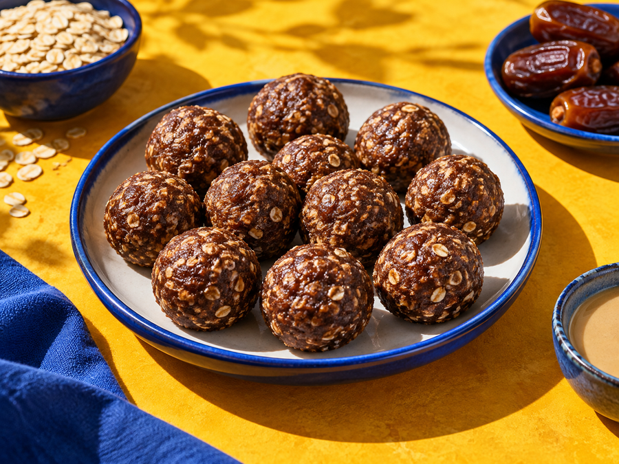 Date and cocoa balls