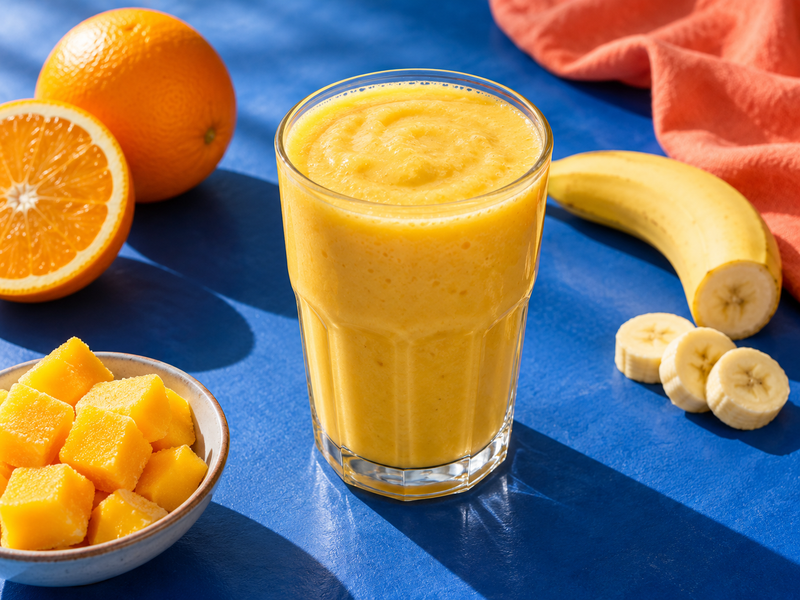 orange and mango the morning glass — serving suggestion